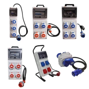 QUADRO ELETTRICO INDUSTRIALE DA CANTIERE 16A 32A 220V 380V 2P+T 3P+T 3P+N+T - Foto 1 di 65