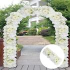 Artificial Flower Row Floral Backdrop Arched Door Flower Row Wedding Road Cited