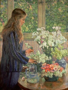 Theo van Rysselberghe : "Gartenblumen" — Giclée Fine Art Print - Bild 1 von 7