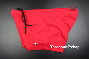 Diesel men red BMBR-Hero D logo swim trunk swimwear size M L