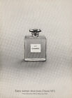 1968 Chanel No5 Perfume - Classic Bottle - "Every Woman Alive" - Print Ad Photo
