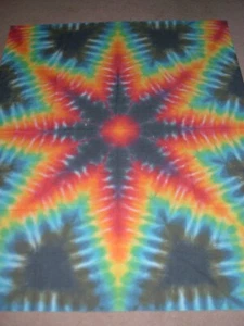 Tie-Dye halber Doppelblatt Wandteppich: 52" x 64" - Bild 1 von 2
