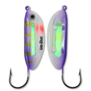 1/8oz Northland Glo-Shot Jig UVPurpleTiger - Northland Ice Fishing Tackle - New! - Picture 1 of 3