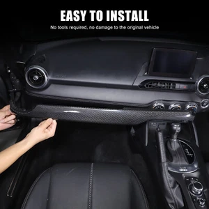 Cubierta decorativa para panel de instrumentos de carbono seco para automóvil para Mazda MX-5 ND 2016-24 - Imagen 1 de 12