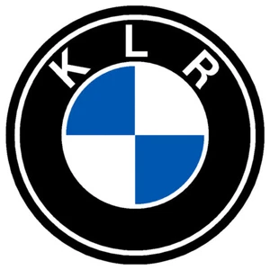 Reflective Kawasaki KLR Roundels (Blue) - Picture 1 of 1