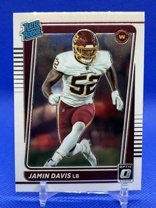 2021 Panini Donruss Optic Jamin Davis #247 Rated Rookie - Picture 1 of 2