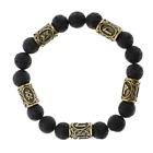 Viking Beaded Bracelet Jewelry Lava Stones Runes Beads Bracelet Gifts for Men