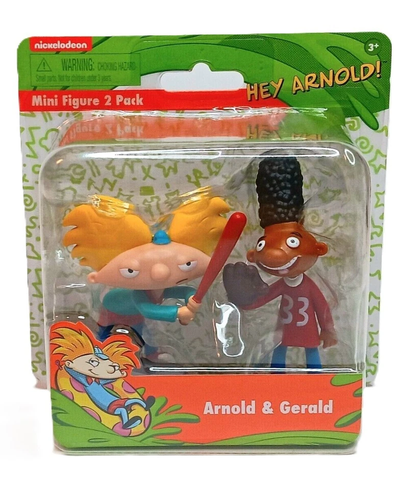 Nickelodeon Hey Arnold! Pack de 2 mini figuras Arnold & Gerald Just Play NUEVO Foto 1 de 2