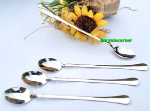 Long Handle Spoon Soda Spoons Sundae (VN) Latte Ice Cream Jar Dessert Spoon 20cm - Picture 1 of 15