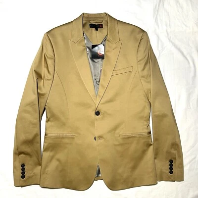 NUEVO CON ETIQUETAS Guess Los Angeles Bantterz Blazer / Chaqueta - M - Honey Pot / Beige Foto 1 de 4