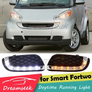 LED DRL Day Running Light For Mercedes-Benz Smart Fortwo W451 2008-2011 Fog Lamp - Picture 1 of 11