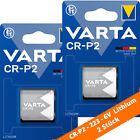 2 x Varta CR-P2 DL223 CR17-33 6204 Lithium Power Photo Batterie 3V im Blister
