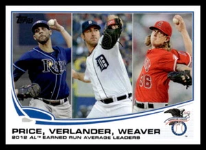 Topps Justin Verlander League Leader #94 Detroit Tigers 2013 - Imagen 1 de 2