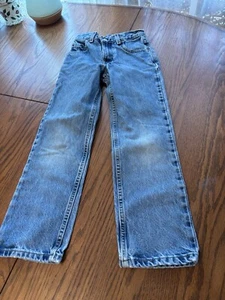 vtg levis levi’s boys 9 slim denim jeans worn 505 classic fit - Picture 1 of 6