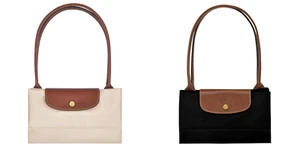 Nuevo) Bolso de Mano de Compras Longchamp Le Pliage Original L Grande - Negro/Papel - Imagen 1 de 15
