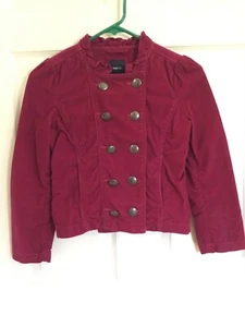 GUC girls GAP KIDS corduroy like plum blazer jacket coat size 10 large - Picture 1 of 4