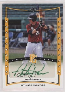 2014 Leaf Perfect Game Showcase Auto Gold /50 Austin Russ #A-AR1 Auto
