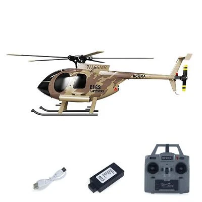 Helicóptero de plástico 1/28 RC C189 motores dobles sin escobillas servo de metal sin alerón Foto 1 de 4