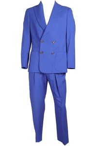 RICHARD JAMES BLUE MEN'S WOOL TWO PIECE SUIT SMALL - Picture 1 of 4