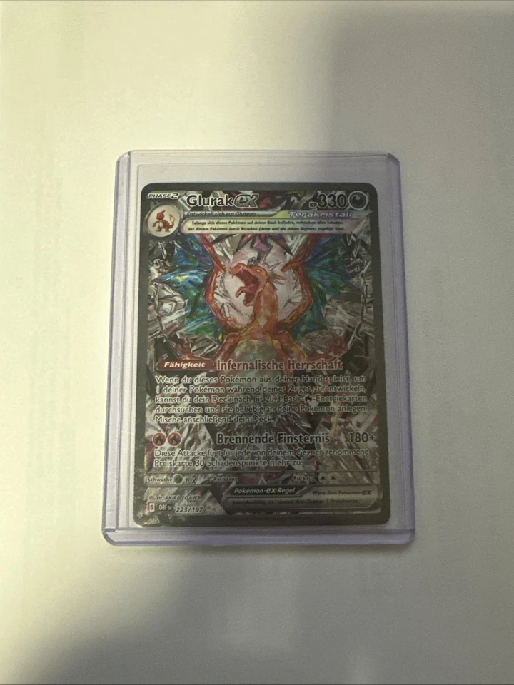 Glurak EX OBF 223/197 Obsidian Flammen Einzelkarte - Near Mint Pokemon Karte De - Bild 1 von 2