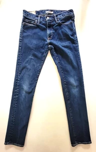Jean ajustado Abercrombie & Fitch 30 x 32 lavado oscuro tiro medio - Imagen 1 de 9