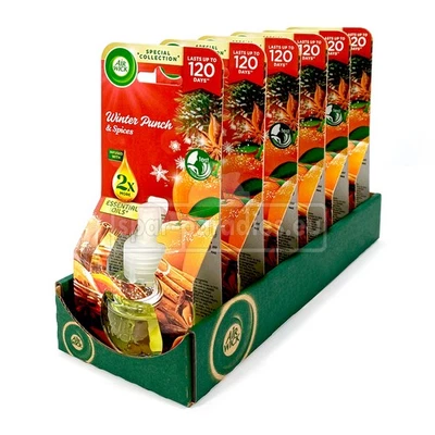 (225,88 EUR/l) 6x 19 ml Air Wick Duftölflakon Duftstecker Winter Punch Spices - Bild 1 von 2