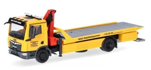,HERPA, MAN TGM 4x2 con remolque y grúa ADAC - Auto Groth, 1/87, HER318679 - Imagen 1 de 5