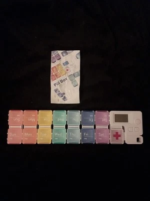 7 Day Color Coded Pill Box With Programmable Alarm - Image 1 of 4