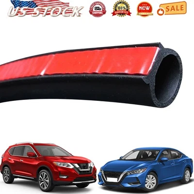Moldagem de borda de porta tiras climáticas vedação de borracha em forma de D 5M/16FT para Nissan EUA - Imagem 1 de 4