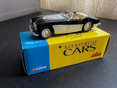 Corgi model car 1:43 black/cream Austin Healey NEW - Image 1 of 2