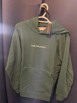 Yes Theory Seek Discomfort Hoodie -Forrest Green NWT BUY 1 GET 1 50% OFF - Image 1 of 2
