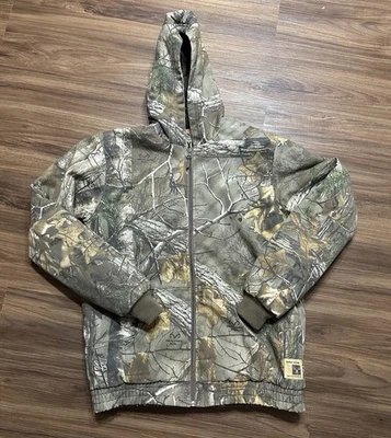 RedHead Real Tree Silent Hide Hooded Camo Jacket Quilted Hunting Youth Sz XL - Imagem 1 de 4