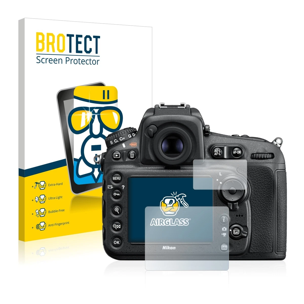 Displayschutzfolie Aus Gehärtetem Glas Für Nikon D800/D810 – Kratzfest, Einfach Zu Montieren