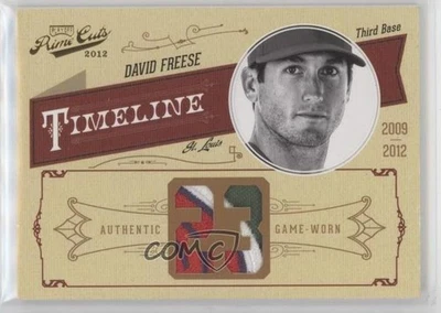 Camiseta deportiva 2012 Playoff Prime Cuts Timeline número materiales/10 David Freese #13 Foto 1 de 2