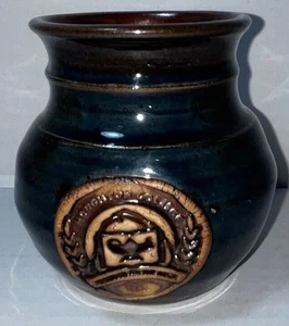 Handgefertigter Keramik Houghton College 1883 Kaffeebecher signiert Kunstkeramik - Bild 1 von 10