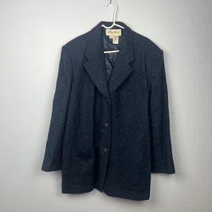 Eddie Bauer XXL Women’s 100% Wool Coat Plus Size Navy Blue - Picture 1 of 8