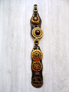 5 x Horse Brasses on Leather Strap - Picture 1 of 4