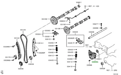 Conjunto de engranajes originales MITSUBISHI, eje equilibrador 1132A168 - Imagen 1 de 2
