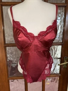 PU Look All In One Teddy, Bodysuit, Size 18,20, 3XL Measurements Creases - Picture 1 of 7