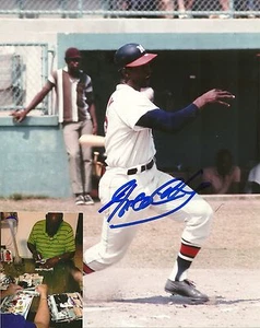 RICO CARTY MILWAUKEE BRAVES SIGNED 8x10 PHOTO W/COA WEST PALM BEACH VINTAGE - Picture 1 of 1