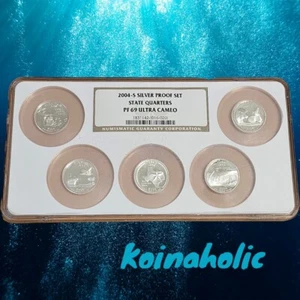 2004 S Silver State US Mint 5 Coin Quarter 25c Proof Set NGC Ultra Cameo Fast🚢 - Picture 1 of 14
