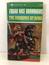 The Chessmen of Mars #5 Edgar Rice Burroughs PB 1963 1st Print Ballantine B