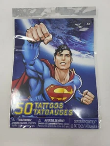 50 temporäre Superman Tattoos Made in USA ab 4 Jahren - Bild 1 von 5