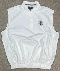 FootJoy Suburban Golf Club 1896 Embroidered Men's White Windbreaker Vest Size S - Picture 1 of 11