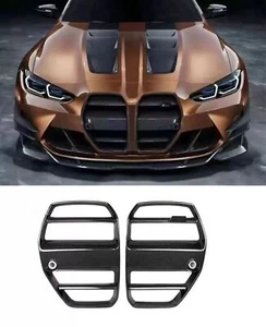 PARA BMW M3 G80 M4 G82 G83 2021-2024 REAL NARIZ FIBRA CARBONO PARRILLA ESTILO ST - Imagen 1 de 16