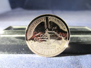 1-2023-S INNOVATION DOLLAR MISSISSIPPI REVERSE PROOF 1ST HUMAN LUNG TRANSPLANT - Picture 1 of 3
