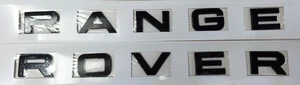 Gloss BLACK Range Rover SPORT/EVOQUE/VOGUE lettering upgrade kit E37 - Picture 1 of 2