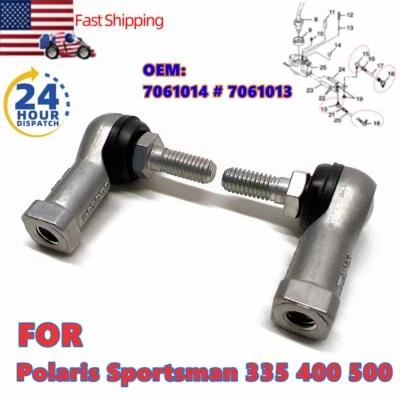 For Polaris Sportsman 500 400 335 #7061014 7061013 Shift Linkage Rod End Set ATV Foto 1 de 4