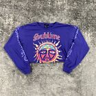 Sublime Shirt Womens Large L Purple Long Sleeve Cropped Forever 21 Sun Art Tee