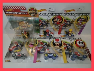 🔥NEU 2021 Hot Wheels Mario Kart Glider 6er Set MARIO, BOWSER, TOAD, YOSHI, SHY - Bild 1 von 12